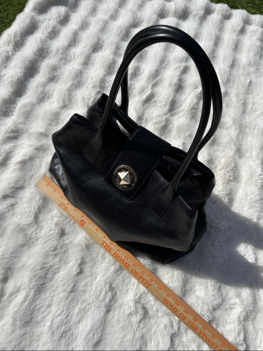 Kate spade black leather tote - Picture 4 of 15